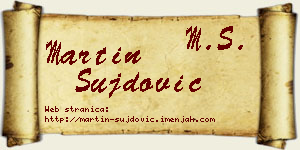 Martin Šujdović vizit kartica